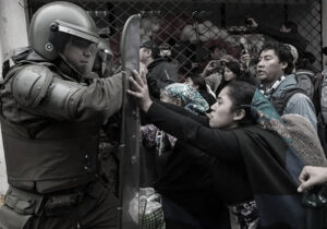 Scontri Carabineros Mapuche