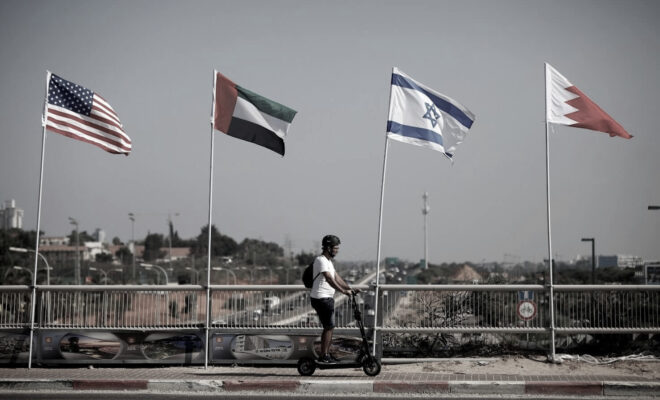 bandiere accordi di abramo oppressione sionista causa palestinese