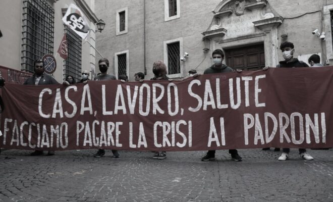 Manifestazione Lavoratori dello spettacolo Roma