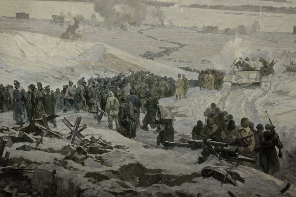 armata rossa vince stalingrado - Resa delle truppe naziste a Stalingrado, Volgograd Panorama Museum