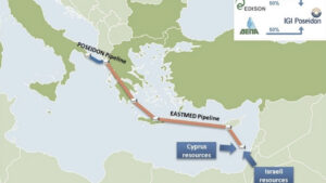 Il progetto del gasdotto EastMed che trasporterà il gas da Israele all'Italia